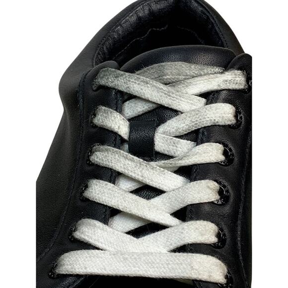 J/Slides NYC Delilah Black Leather Platform Sneakers - Size 10M - Picture 8 of 9